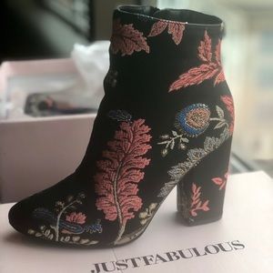Fun floral bootie